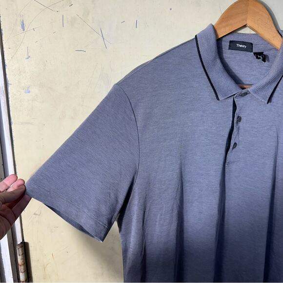 Theory Grey Men's Polo Size XL - Picture 6 of 6